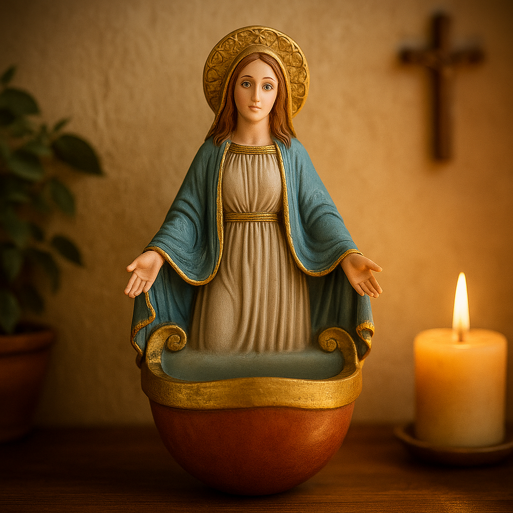 Porta Água Benta Nossa Senhora das Graças em Resina®