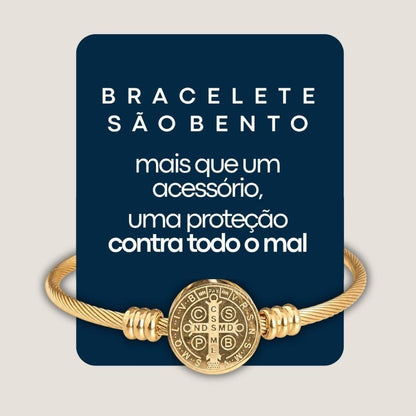 Bracelete Medalha de São Bento