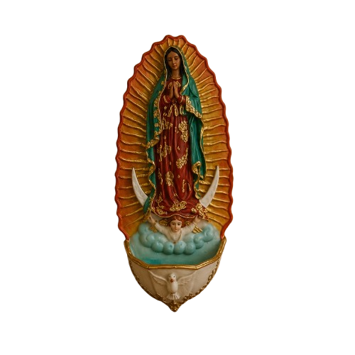 Porta Água Benta Nossa Senhora de Guadalupe em Resina®